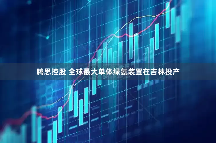 腾思控股 全球最大单体绿氨装置在吉林投产