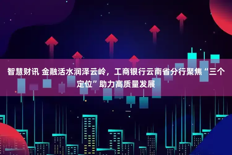 智慧财讯 金融活水润泽云岭，工商银行云南省分行聚焦“三个定位”助力高质量发展