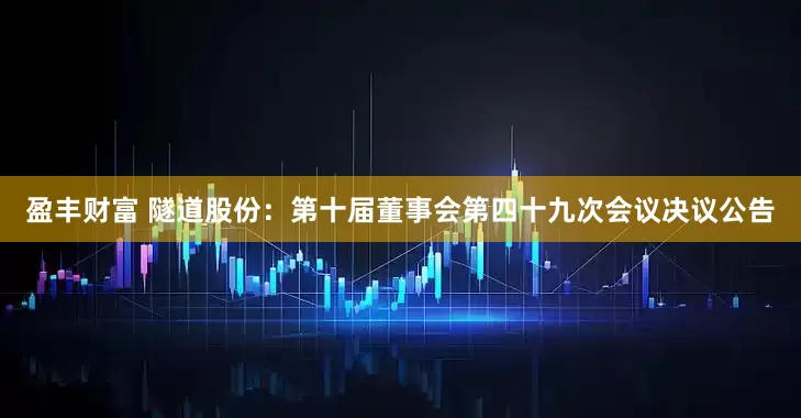 盈丰财富 隧道股份：第十届董事会第四十九次会议决议公告