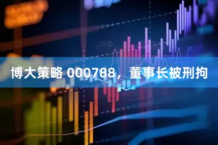 博大策略 000788，董事长被刑拘